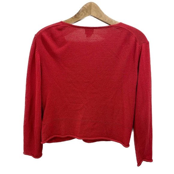 Vintage Eileen Fisher Cardigan red XS sweater - Picture 2 of 9